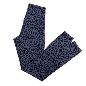 Athleta Elation High Rise Tight Legging Leopard Print Grey Black Size XS